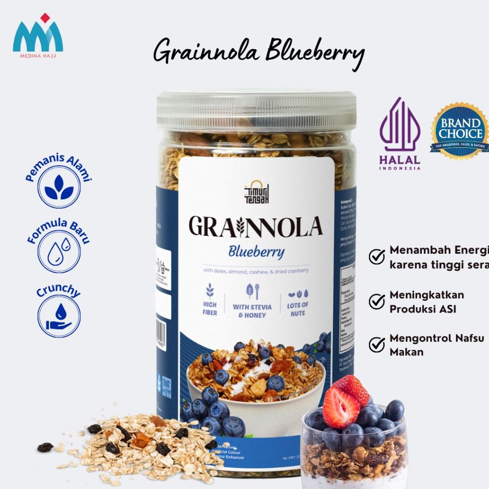 

Granola Grainnola Blue Berry Timur Tengah Sereal Makanan Sehat Premium Quality AST nUg