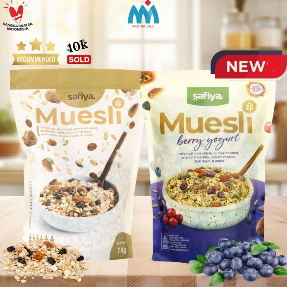 

Muesli Sereal 500 Gram Safiya | Sereal dan Snack Sarapan Sehat AST nUg