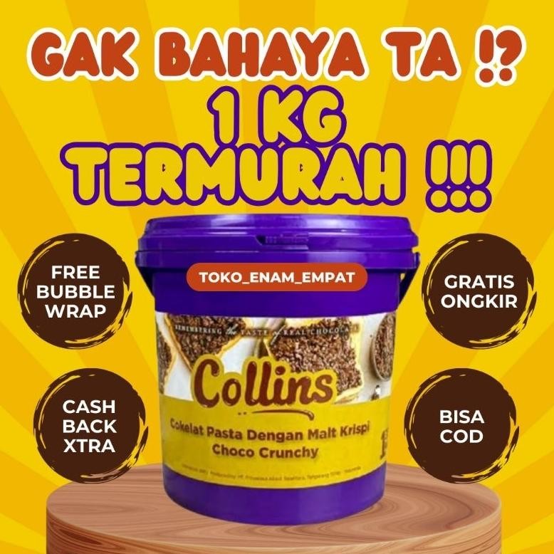 

Live Jatim Harga Paling Murah! Promo Obral Collins Choco Crunchy 1Kg 1 Kilo Kg Kemasan Asli Pabrik Ember Pail Original Coklat Cokelat Soklat Chocolate Crispy Krispi Malt Kriuk Kriuk Selai Enak Manis Anak Anak Suka Jajan Camilan Snack Roti Kue Halal Bakery