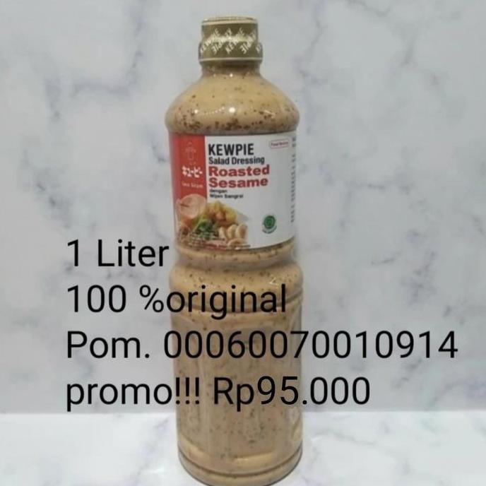 

Terlaris Kewpie Wijen Sangrai / Salad Dressing Roasted Sesame 1 Liter