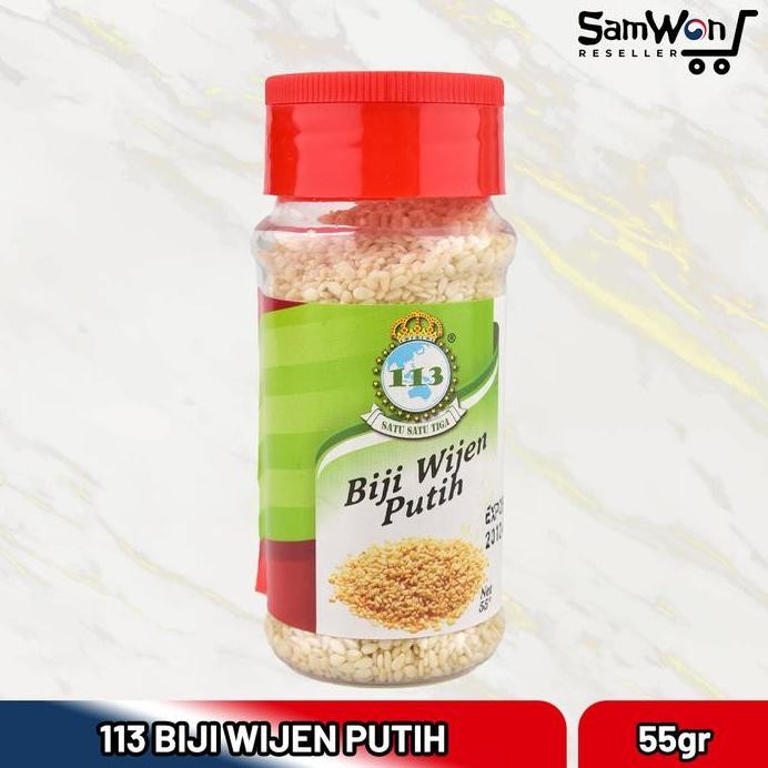 

Terlaris 113 Biji Wijen Putih 55Gr - White Sesame Seed Instant Siap Pakai