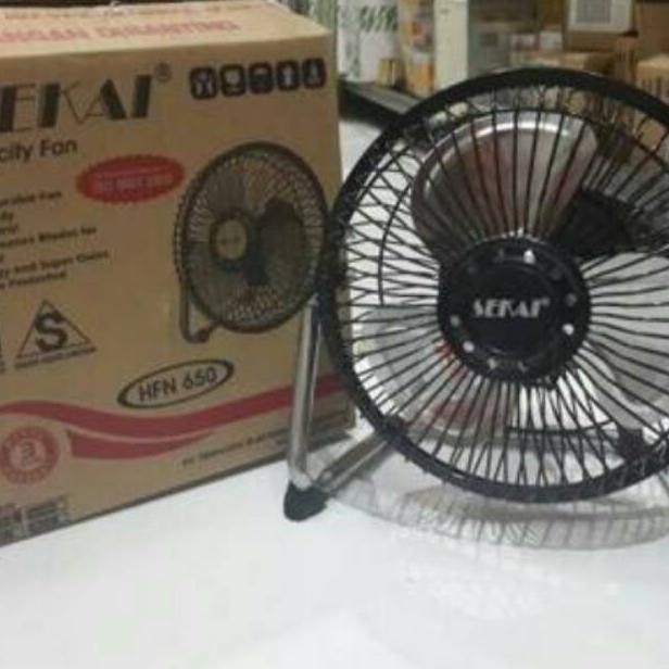 SEKAI Kipas Angin Mini Tornado 6" / Sekai HFN 650 / Kipas Angin Meja 6 Inch BESI