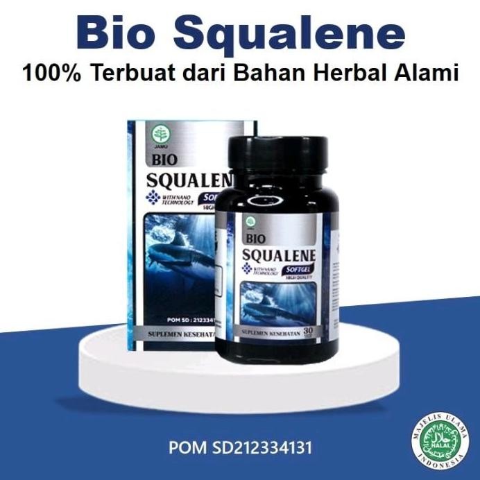 

Terlaris Bio Squalene Vitamin Dha Omega 3 Penambah Daya Ingat Herbal Estrak Minyak Hati Ikan Hiu Isi 30 Softgel