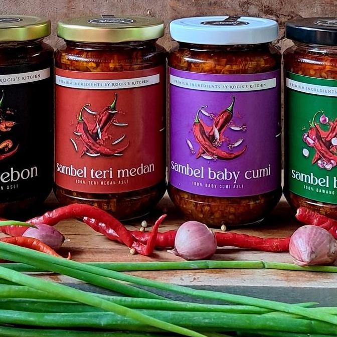 

Open DS] Sambel Paket Bundling 4 Botol Sambel Rebon,Sambel Teri Medan,Sambel Baby Cumi,Sambel Bawang 400Gram