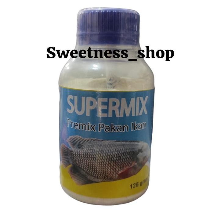 Terlaris Supermix Premix Pakan Ikan 125 Gram Vitamin Asam Amino Mineral Premix Pakan Ikan Gurami Lel