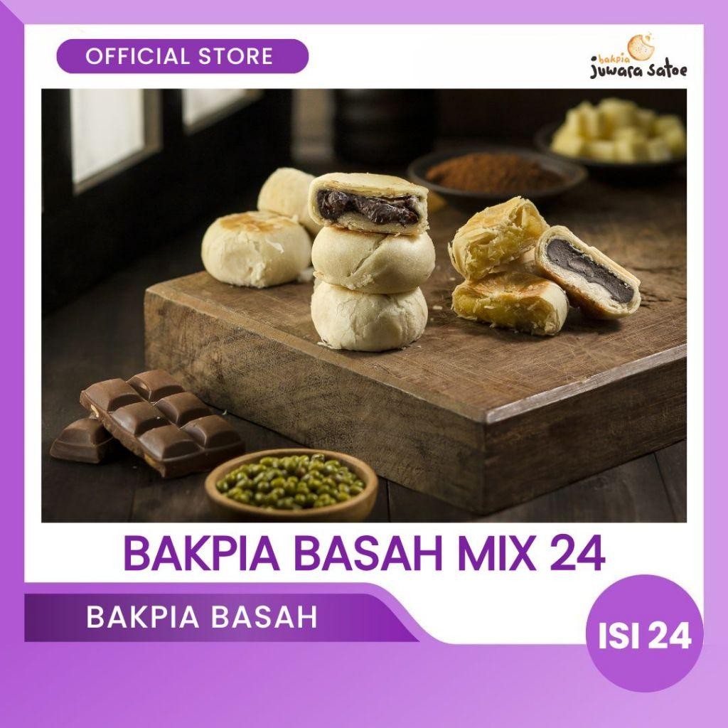 

NEW PRODUCT BAKPIA JUWARA SATOE [ ISI 24 ] BAKPIA BASAH MIX - OLEH OLEH KHAS JOGJA NATURES TOUCH.