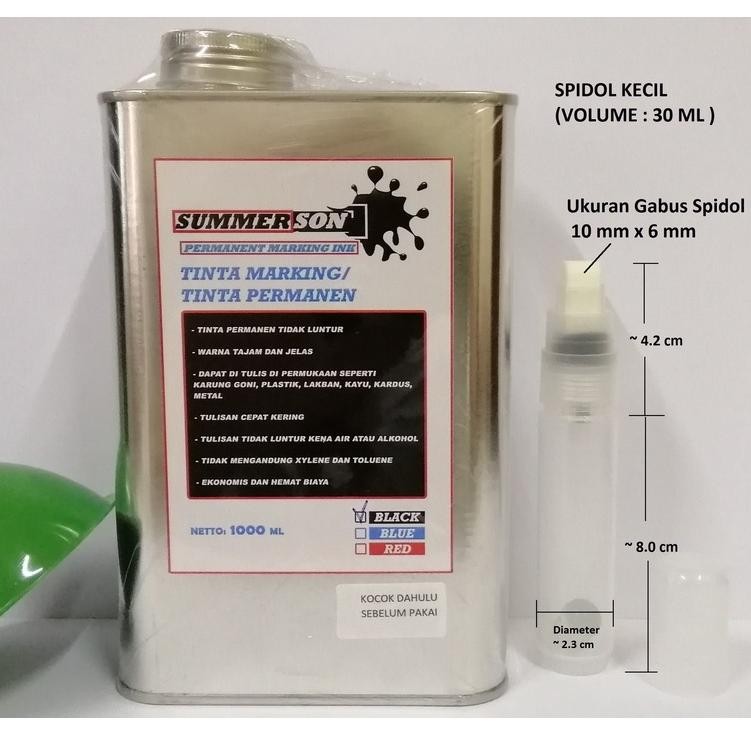 

RB Tinta spidol permanen / permanent refill marking ink / Tinta Karung Summerson 1 liter - SPIDOL KECIL