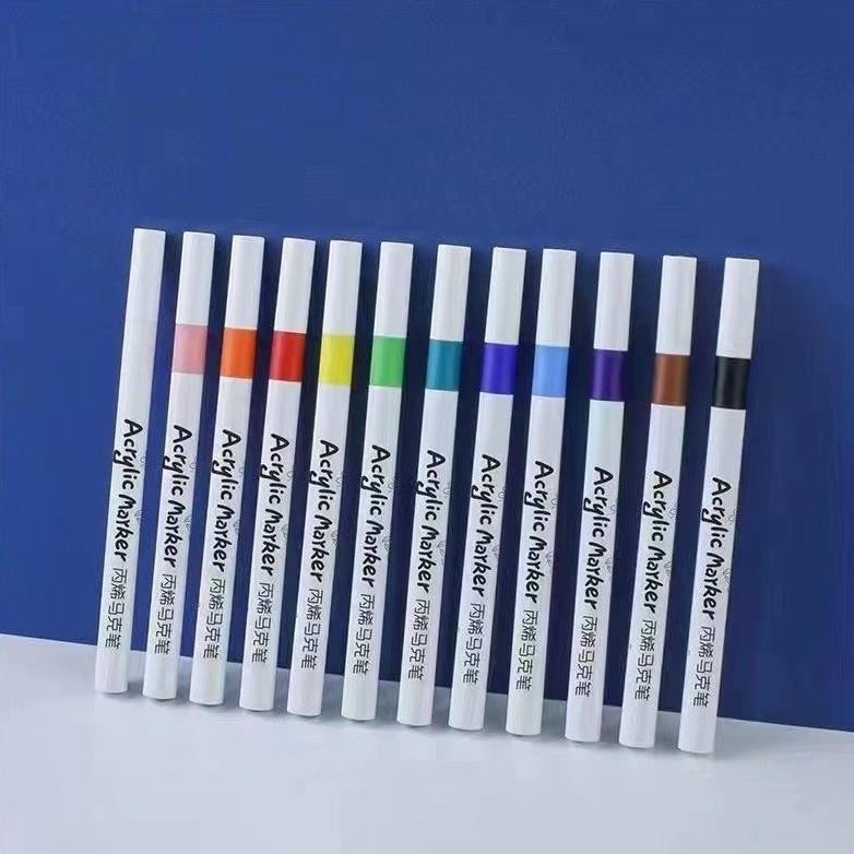 

RB CODOne+One Acrylic Marker Set Spidol Akrilik DIY Painting Spidol Pastel Pulpen Highlight Drawing Warna