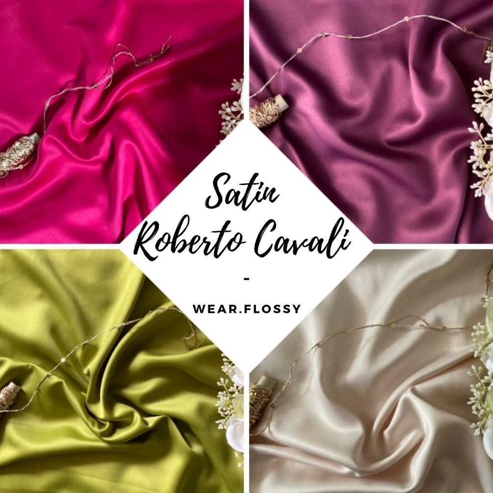 SY Kain Satin Roberto Cavali/Sateen Velvet Cavali 1 meter