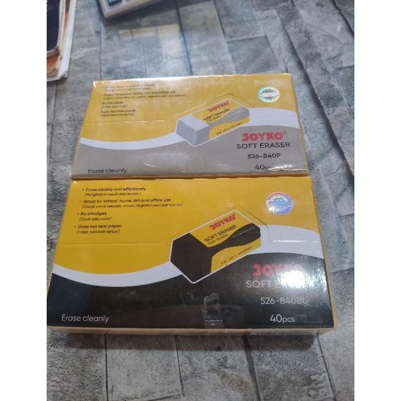 

RB ( 40 pcs ) 1 pak PENGHAPUS JOYKO HITAM PUTIH / HAPUSAN JOYKO KECIL