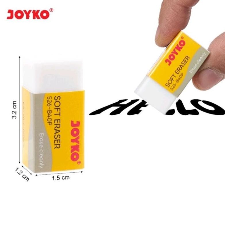 

RB (40pcs) Penghapus joyko / Eraser joyko / (HITAM + PUTIH) / Hapusan joyko