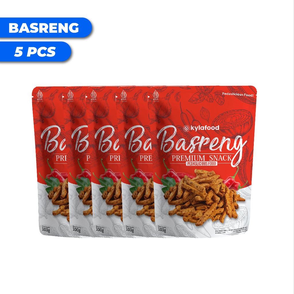 

NEW PRODUCT KYLAFOOD PAKET ISI 5 BASRENG PEDAS (80GR) NATURES TOUCH.