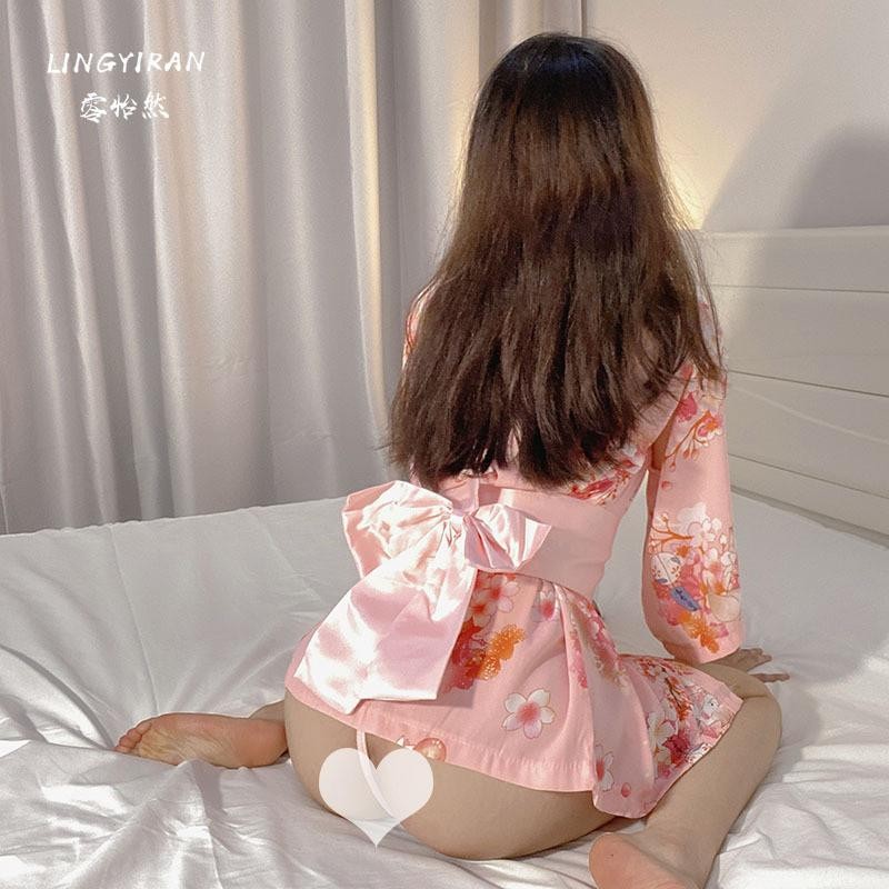 Lingeri Seksi Baju Dinas Istri Model Kimono Jepang