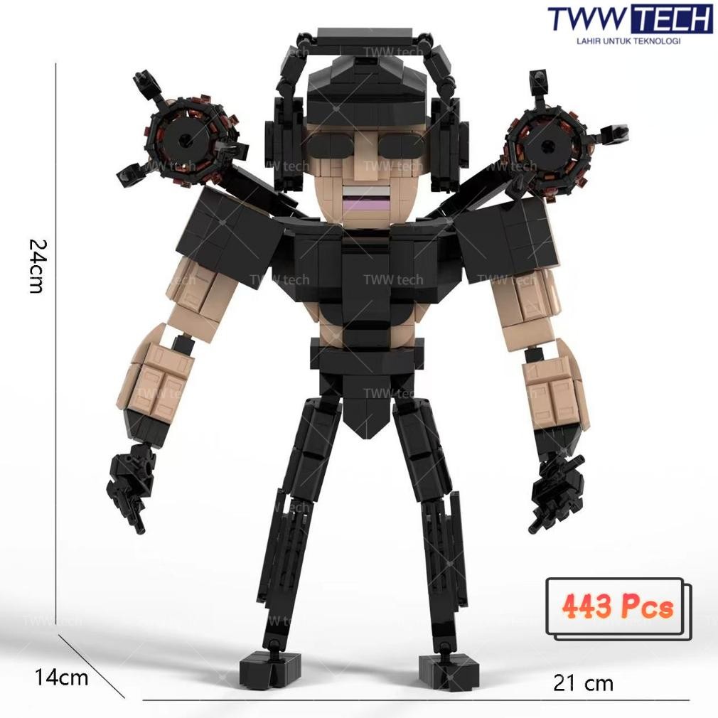 ''Terlaris" Tww Mainan Edukasi Skibidi Toilet/Titan Tv Man/Titan Tv Man Murah/Titan Tv Man Upgrade/M