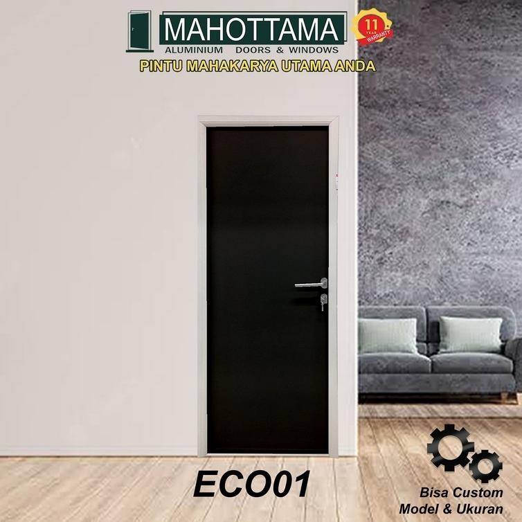 RADEN MAHOTTAMA - Pintu Kamar Mandi / Gudang / Kamar Tidur Aluminium Rumah 80 x 200cm 1 Set Kusen Ku