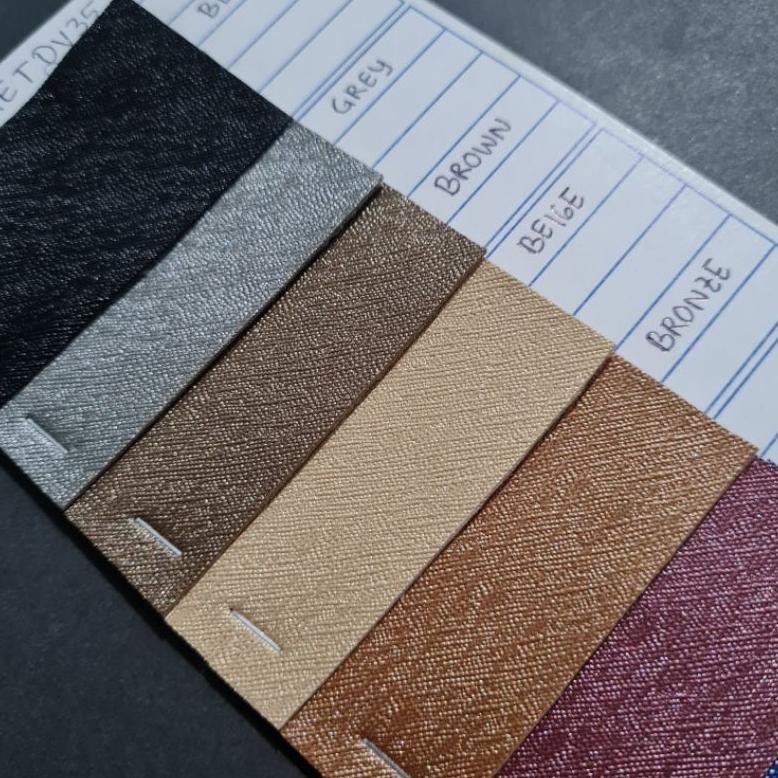 SY [Roll] Kulit Sintetis / Botega - Prada Teiga Hujan Metalik