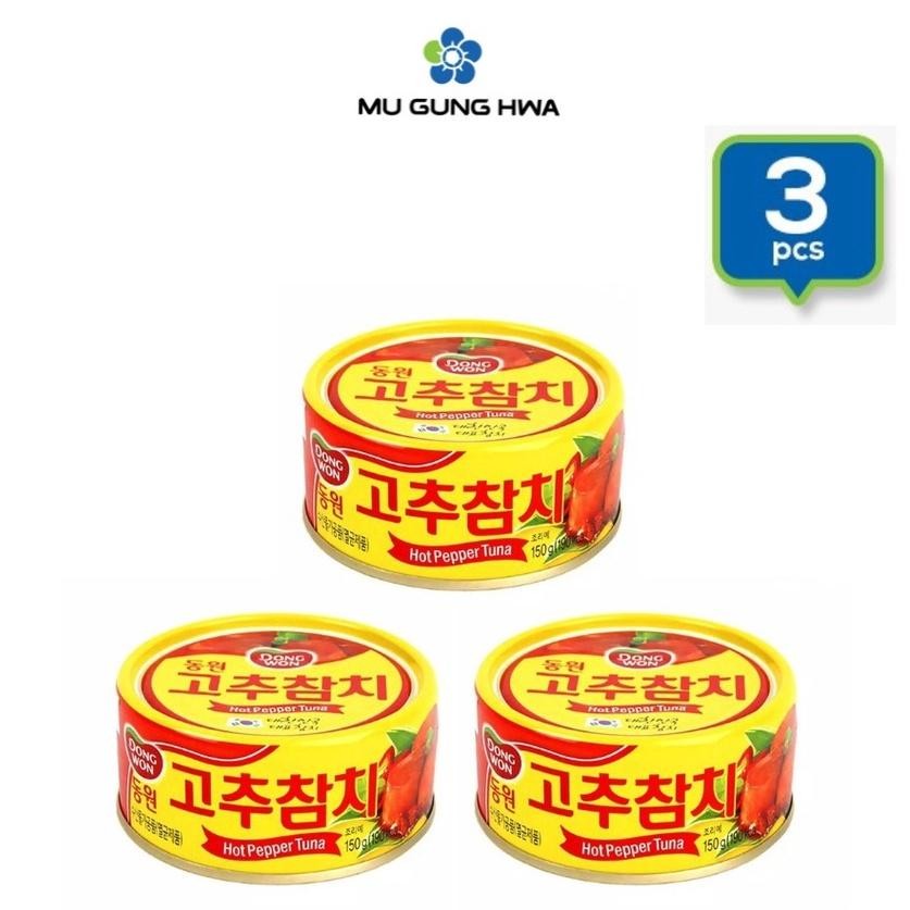 

NEW PRODUCT DONGWON LIGHT TUNA WITH HOT RED PEPPER - 150G/3PCS NATURES TOUCH.
