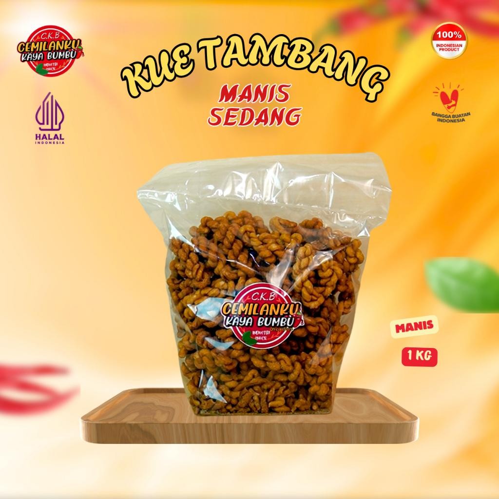 

NEW PRODUCT CEMILANKU - 1KG KUE TAMBANG, UNTIR-UNTIR RASA MANIS NATURES TOUCH.