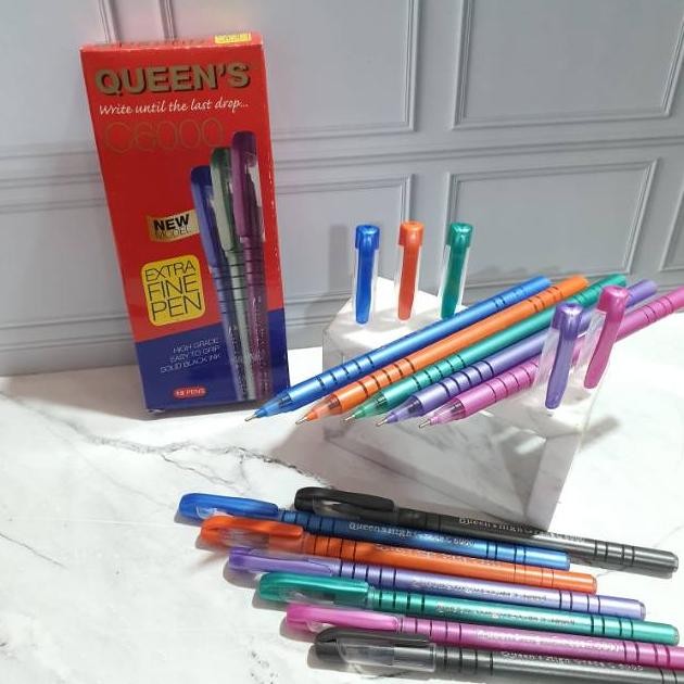 

''Terlaris" Pen Faster Queen'S C6000 (1Box=12Pc)/Faster/Queen/C6000/Bolpen Faster Murah