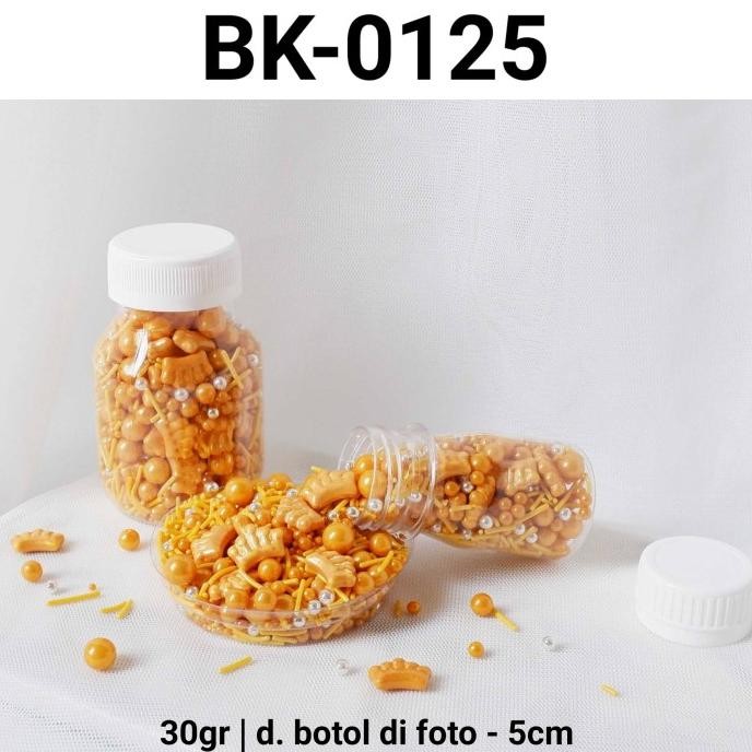 

.........] BK-0125 Sprinkles sprinkle sprinkel 30gr 30 gram mahkota mutiara emas