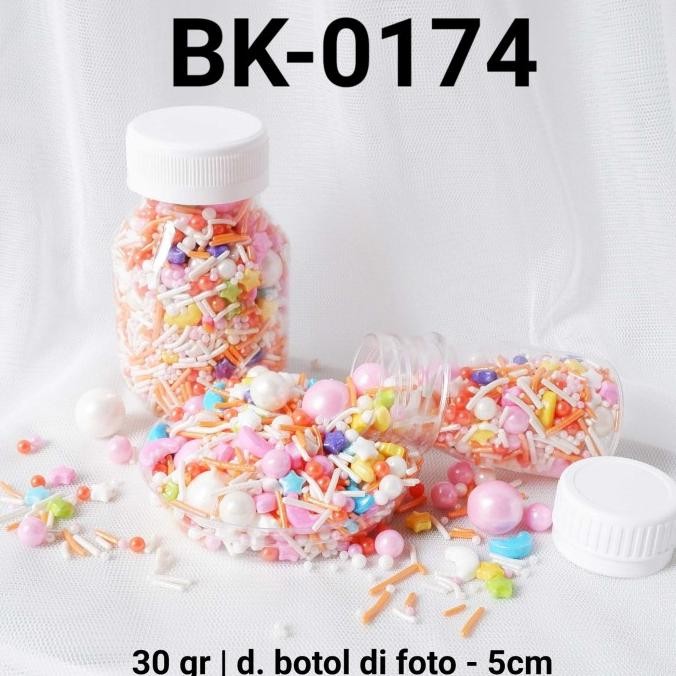 

langsung order saja] BK-0174 Sprinkles sprinkle sprinkel 30gr 30 gram mix rainbow mutiara