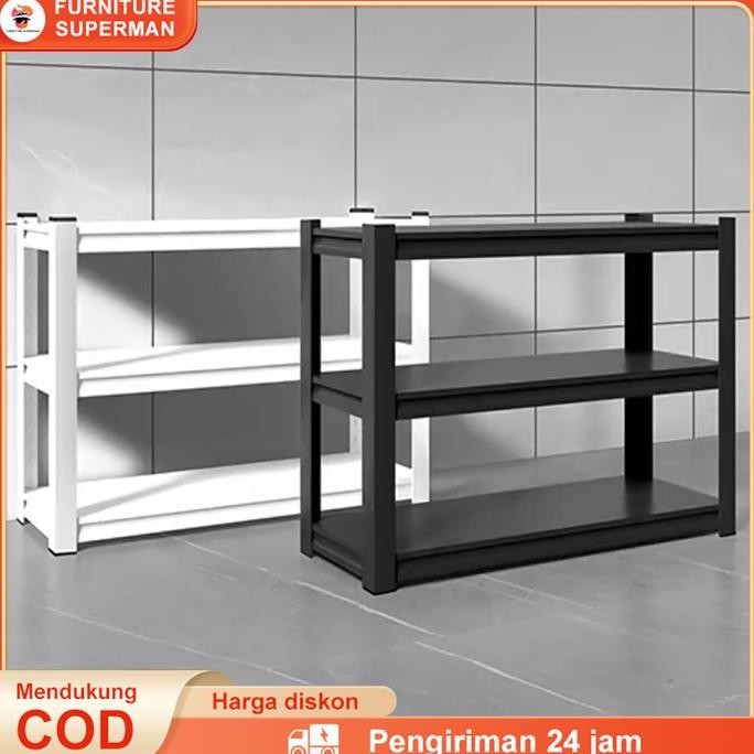 Fnt Rak Buku Besi Kukuh,Rak Besi 3 Tingkat ,Rak Buku Besi,Rak Jualan Dagangan,Rak Lemari Serbaguna,R