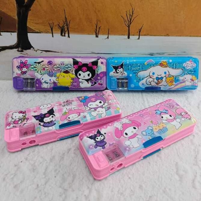 

''Terlaris" Kotak Pencil Magnet Tanggung/Pencil Case Magnet Tanggung Sanrio Kuromi Murah