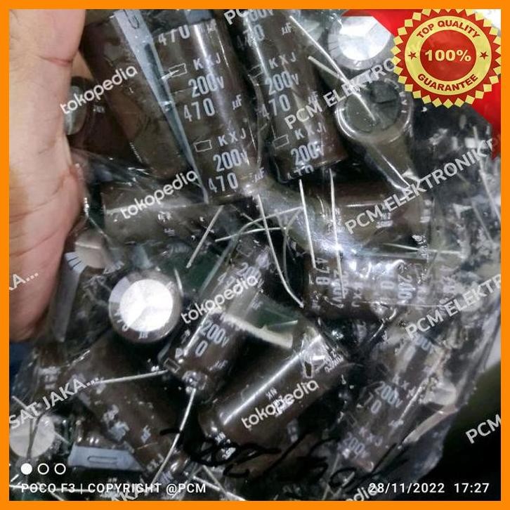 [PEP] ELCO ELKO 470UF 470 UF 200V 200VOLT 200 VOLT MODEL PANJANG