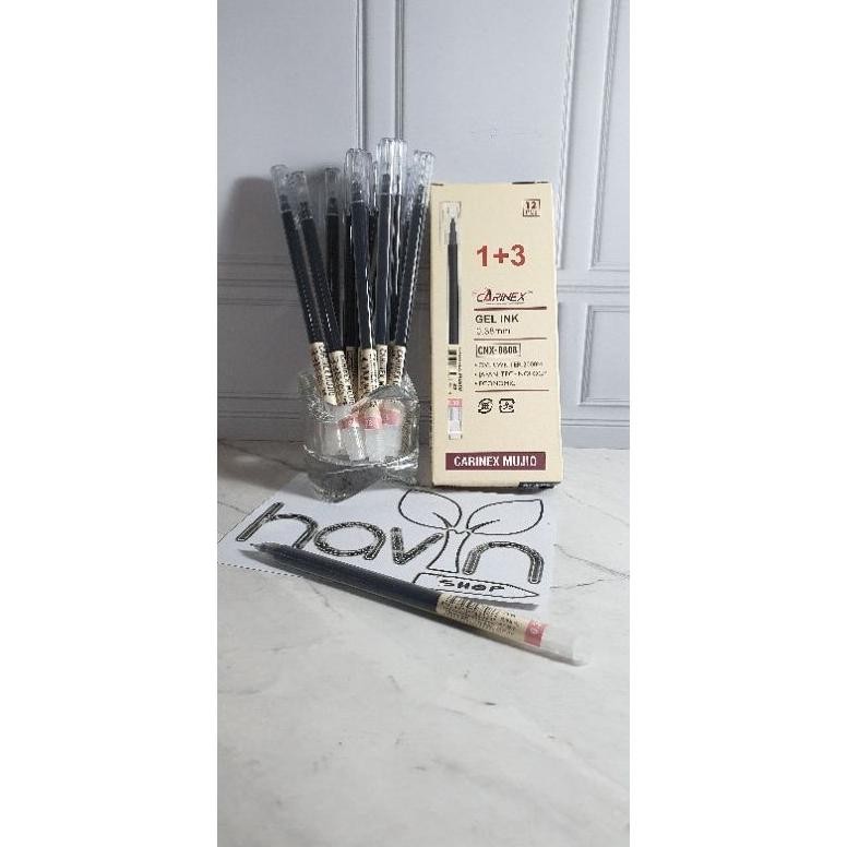 

''Terlaris" (12Pc) Pen Gel Bagus Tinta Japan/Pen Gel Hitam/Pena Gel/Muji O/Jumbo Tank Odemei Murah