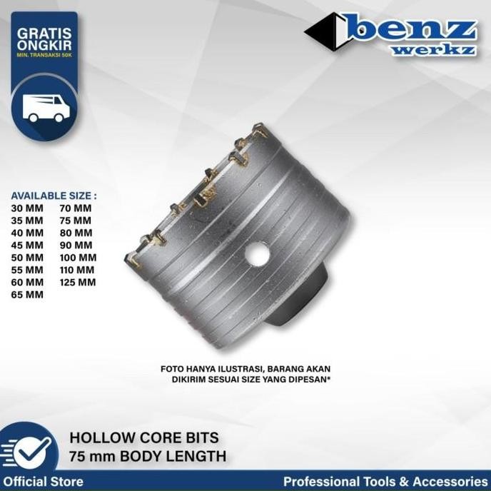 @#@#@#] Hole Saw Beton 65mm / Hollow Core Drill Bit / Mata Bor Beton 65mm