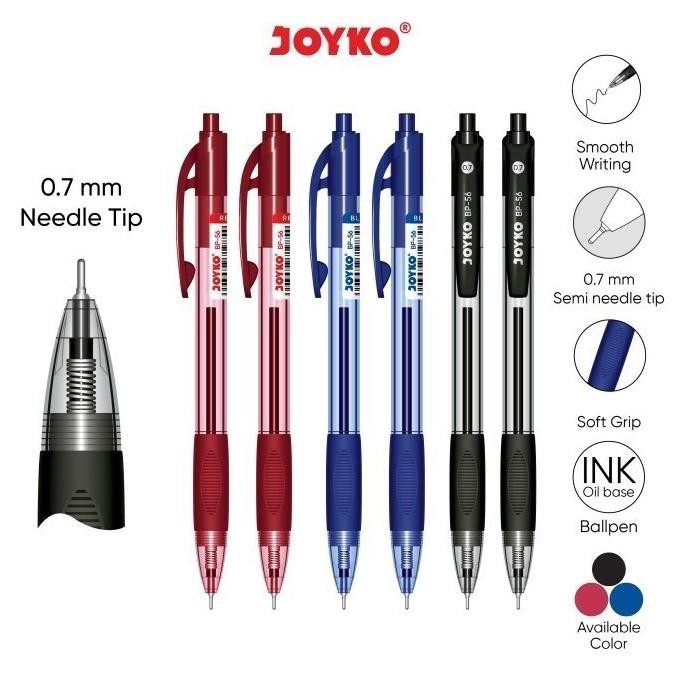 

''Terlaris" (1Pc) Ball Pen Pulpen Pena Joyko Bp-6 0.7 Mm Murah