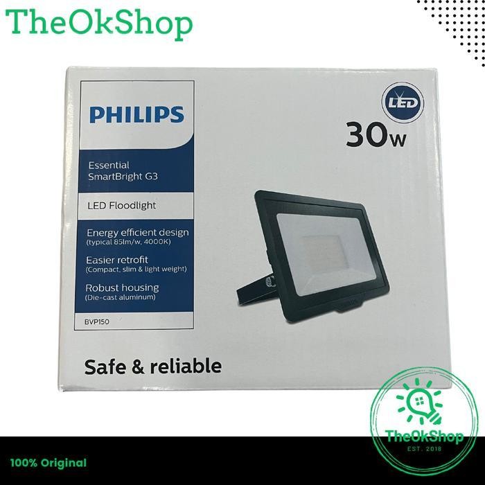 Philips Bvp150 Lampu Sorot Led 30W Flood Light 30 W Tembak 30 Watt Original Dan Terpercaya