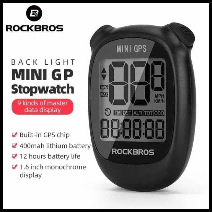 Rockbros Mini Gps Sepeda Speedometer Computer Sepeda Bicycle Computer