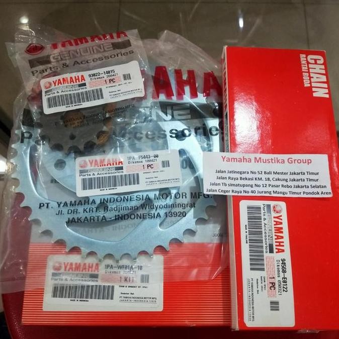 BEST GEAR SET VIXION NVL / RANTAI SET VIXION NVL ORIGINAL YAMAHA