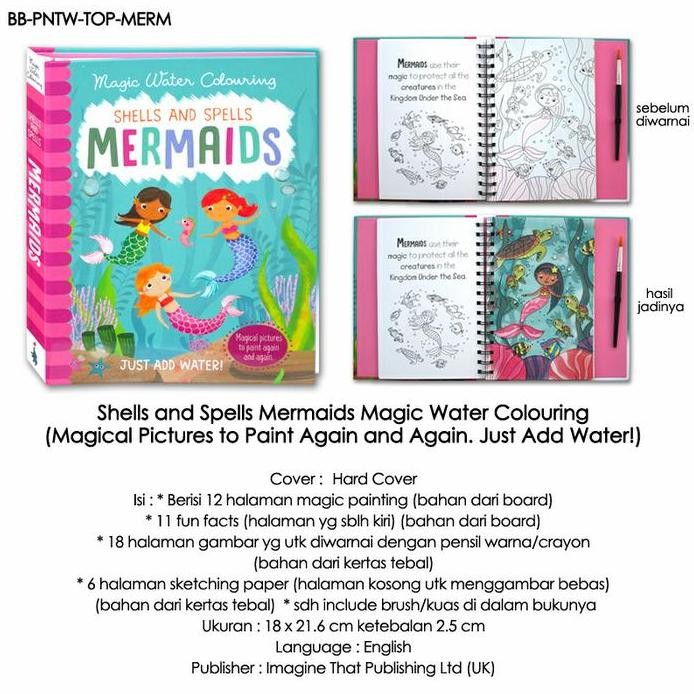 

DLC - SHELLS AND SPELLS MERMAIDS MAGIC WATER COLOURING (JUST ADD WATER )