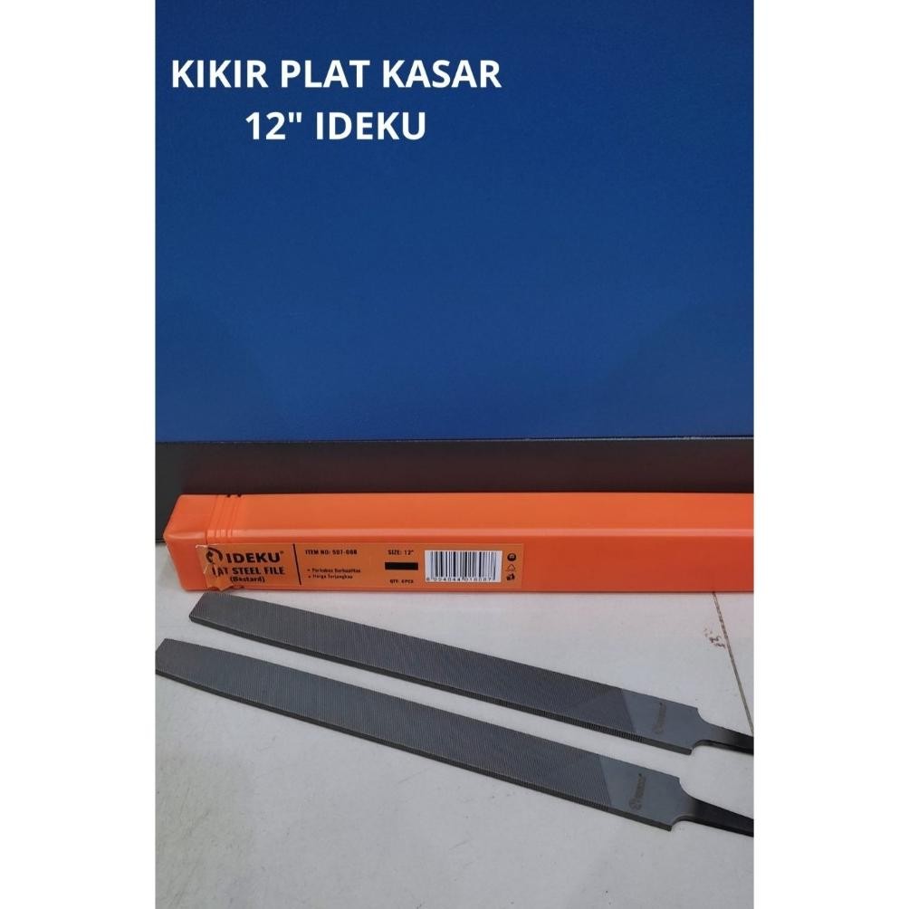 NEW Kikir Besi Plat/Kikir Plat Gepeng IDEKU 12"
