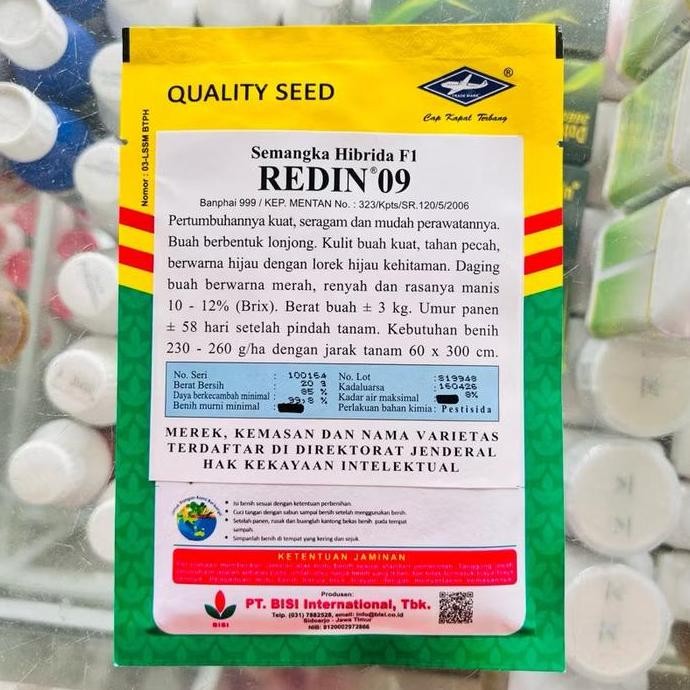 || BANANA / Benih Bibit Semangka Lonjong Inul REDIN 09 F1 20 gr Biji Merah Hibrida ||~~~