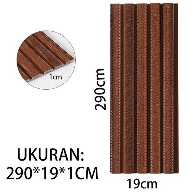 [2.9METER x 19 CM] Panel Dinding PVC Motif Kayu 3D: Solusi Elegan untuk Interior Rumah Anda/Wood Pan