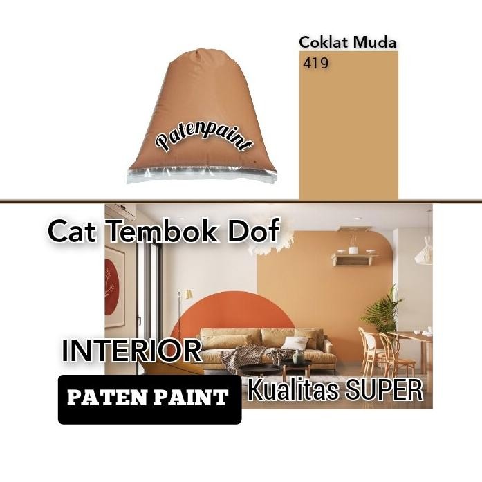 CAT TEMBOK WARNA COKLAT MUDA / CAT TEMBOK / CAT DINDING TEMBOK / CAT TEMBOK 1 KG / CAT TEMBOK 5 KG P