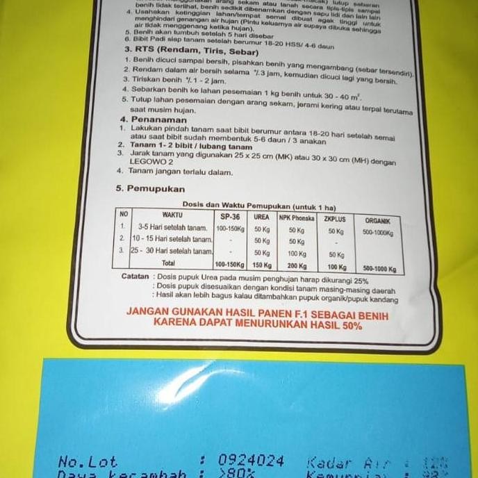 || BANANA / Benih Padi Hibrida MAPAN 05 ||~~~