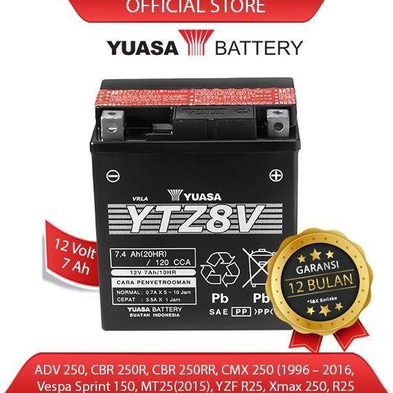 BEST YUASA AKI MOTOR YTZ8-V MF