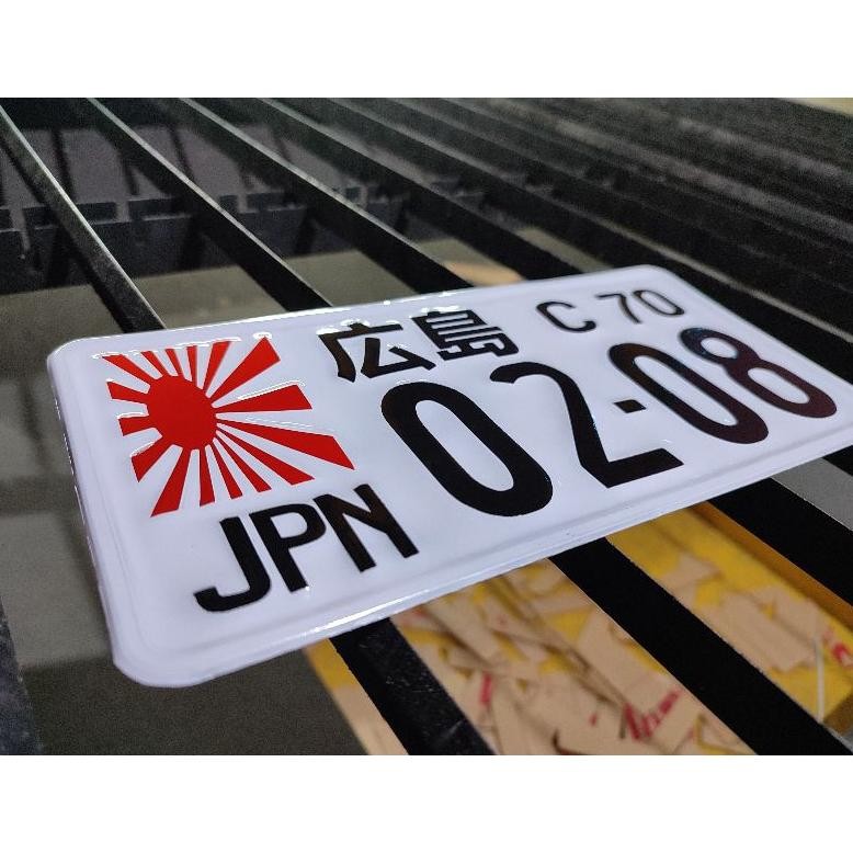 PLAT NOMOR MOTOR VARIASI JEPANG HIASAN CUSTOM