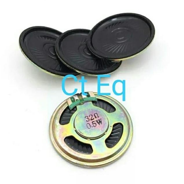speaker 32 ohm 0.5 watt speaker Diameter 40 mm Tebal 5mm