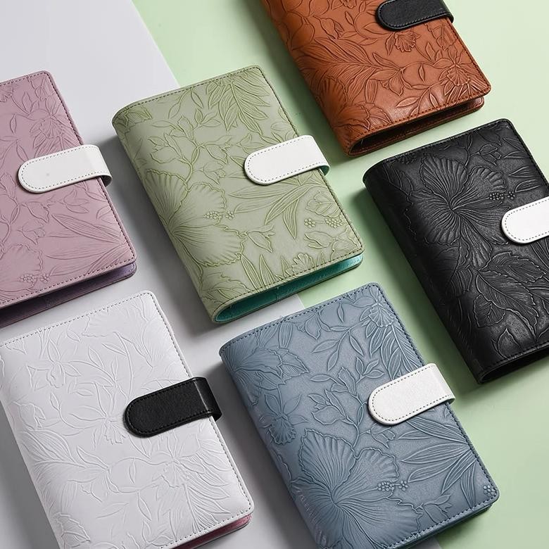 

A6 Vintage Embossed Cover Money Budget Planner Binder Diy Binder Notebook Cover Diary Agenda Planner Paper Cover School