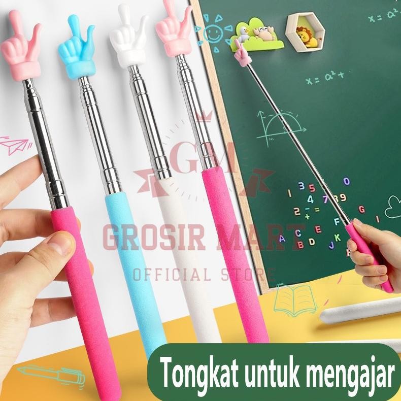 

Special Promo Fgh-56 Tongkat Jari Penunjuk Baca Buku Anak Sekolah Tunjuk Papan Tulis Panjang 68 Cm Alat Bantu Mengajar / Teleskopik Pointer Untuk Mengajar Berkualitas