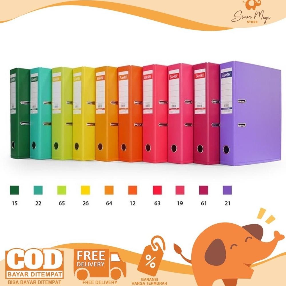 

READY STOK Bantex Ordner Folio F4 70mm 1465V Cm Varian Warna Murah Siap kirim