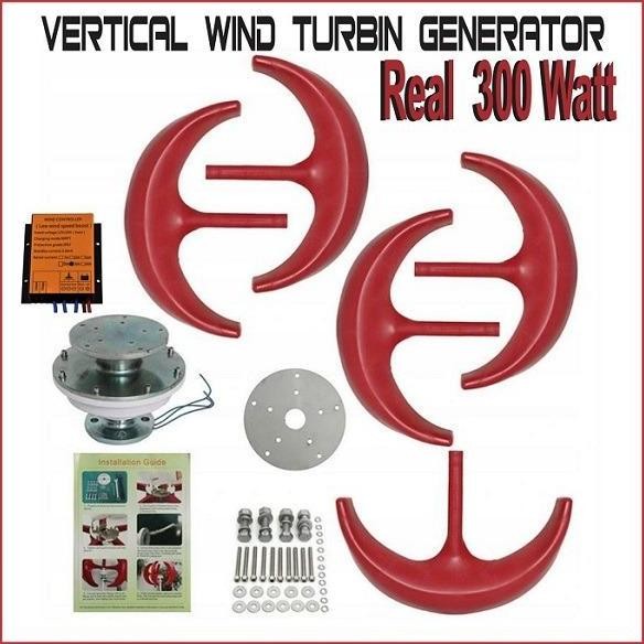 . PLTB Generator Wind Turbine Vertical 300W Turbin Angin / Turbin Angin