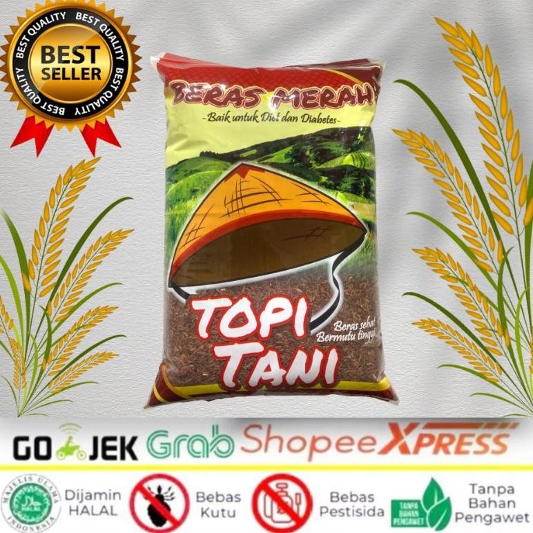 

Beras Merah Cap Topi Tani Original Premium 3 Kg 5 Kg 10 Kg