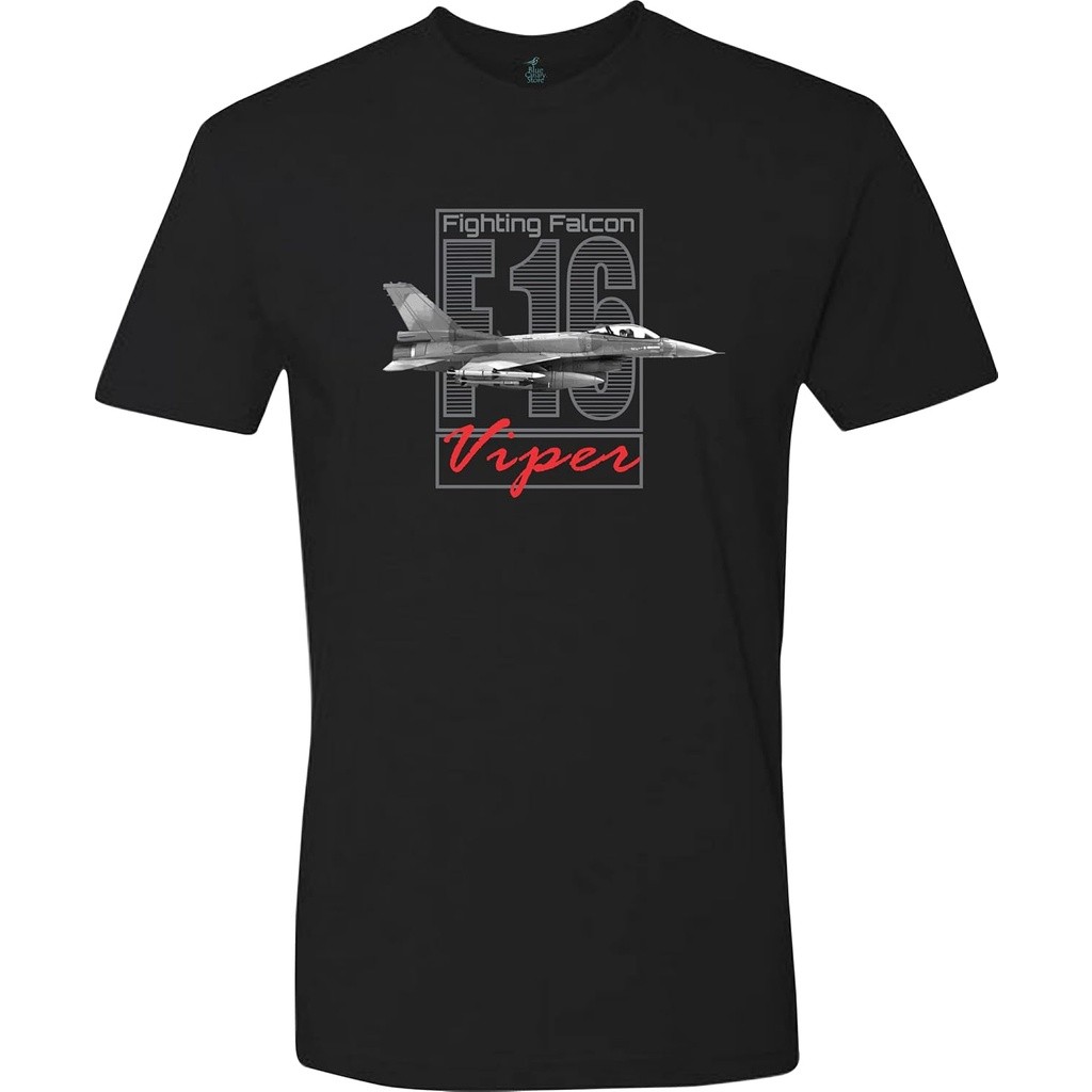 Jet militer F16 kaos (XL) hitam.