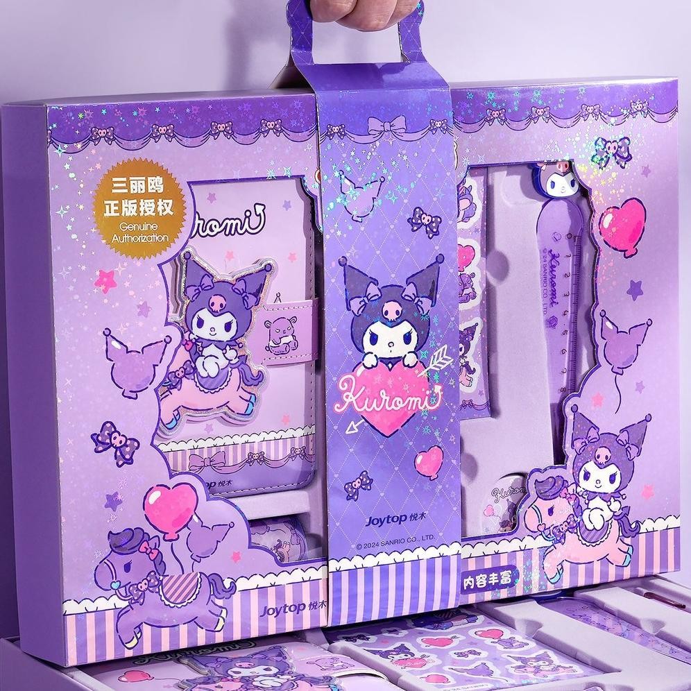 

READY STOCK SANRIO NOTE BOOK SET ALL IN 1 / KUROMI MAGNETIC DIARY BOOK SET / ALL IN 1 GIFT BOX DIARY SANRIO SET